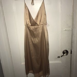 Beige Satin dress